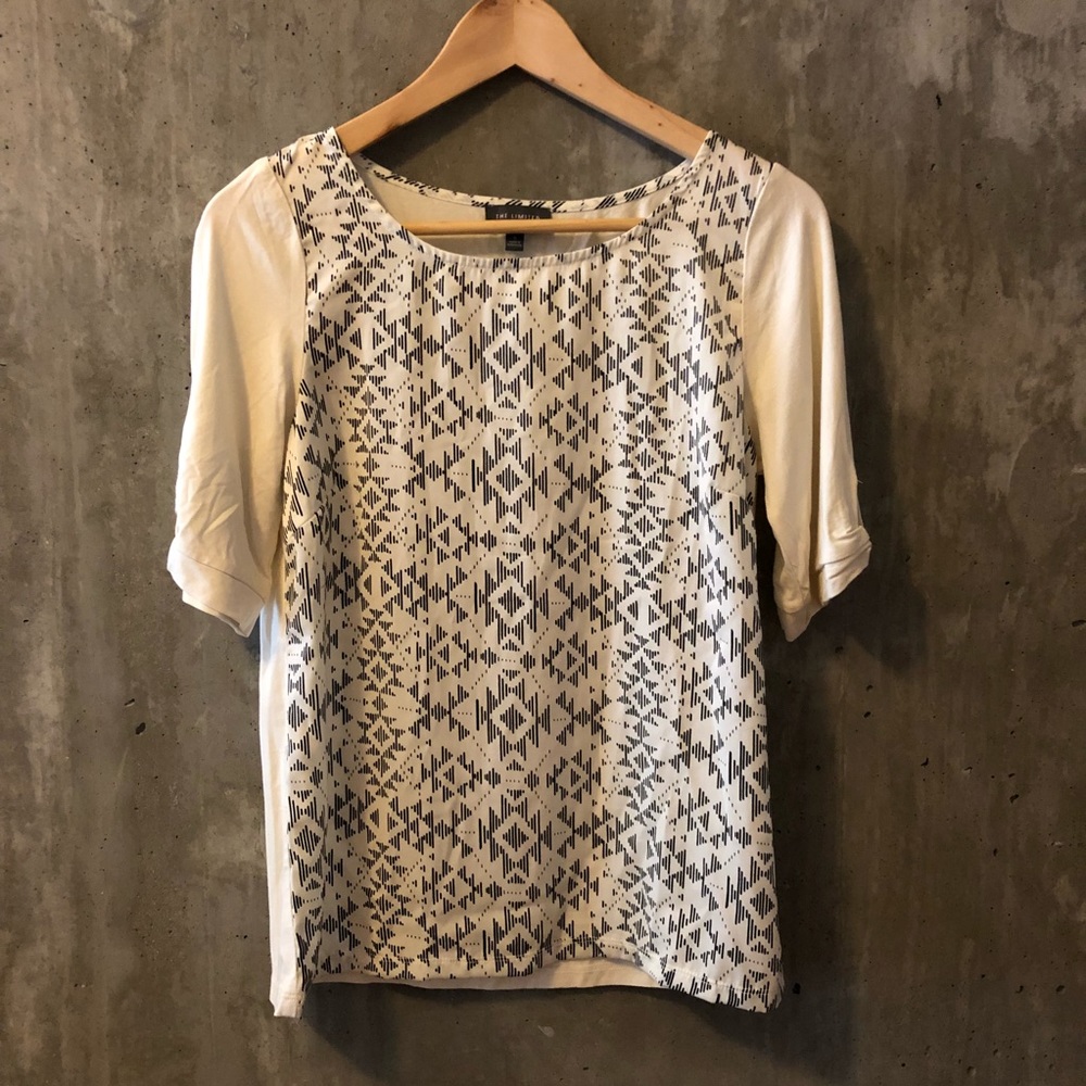 The Limited geometric graphic top